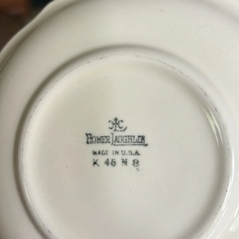 Homer Laughlin Virginia Rose Cups, Saucers and Bowls - Picture 11 of 12